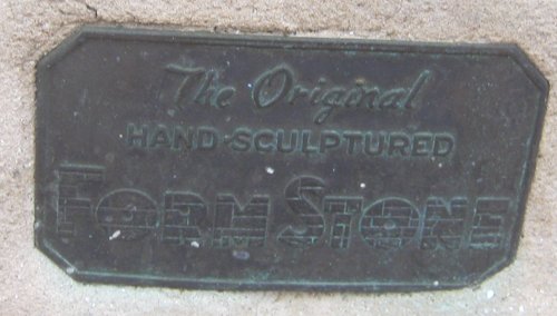 Formstone plaque in Washington, DC