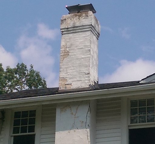 Leaking stucco
                            chimney in Washington, DC