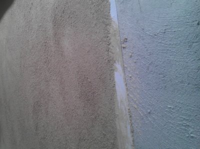 cold join in the stucco finish coat 02