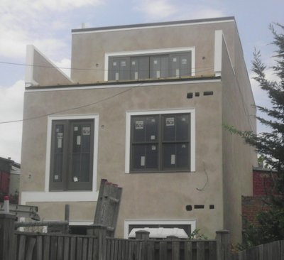 cold join in the stucco finish coat 04