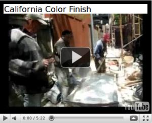 California stucco color video