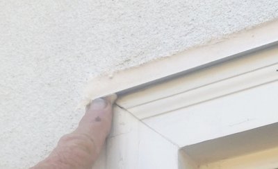 Caulk over window or door flashing Causes severe rot.