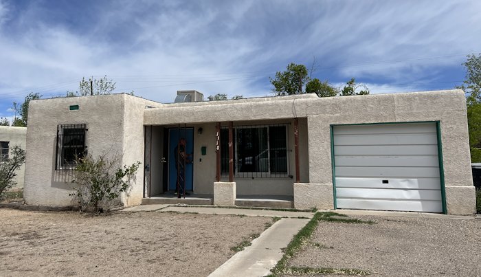 Lath and stucco house in New Mexico