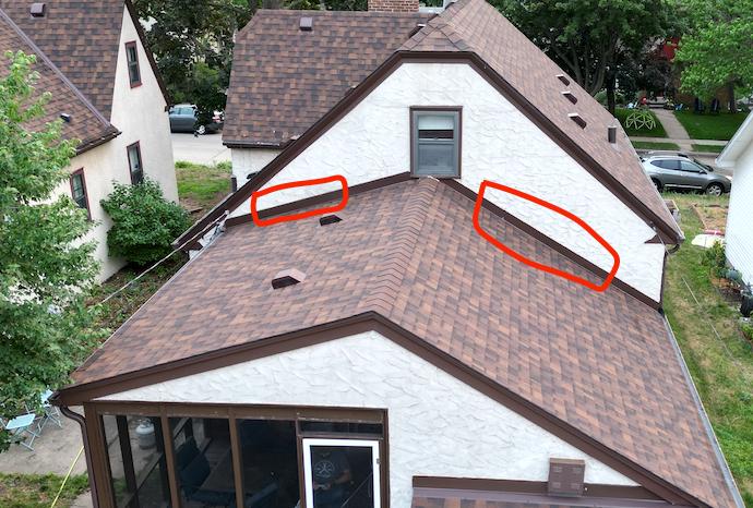 Reglet flashing leaks on this stucco house.