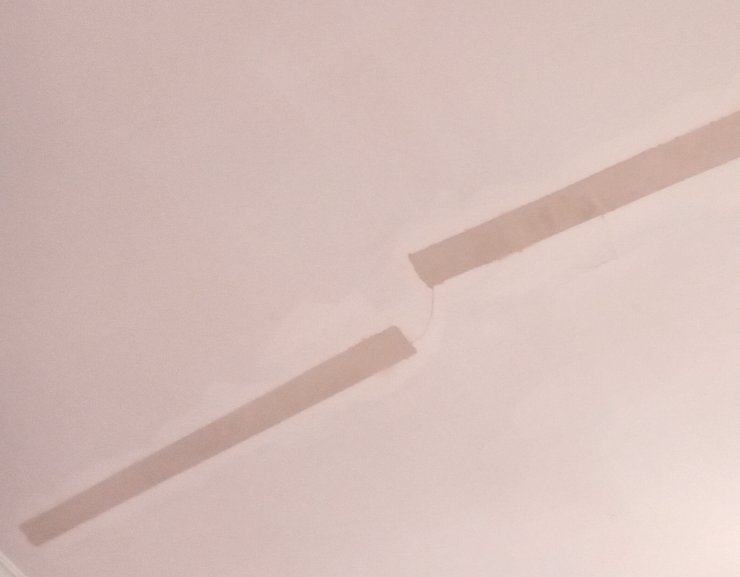 Taping cracks in plaster will fail.