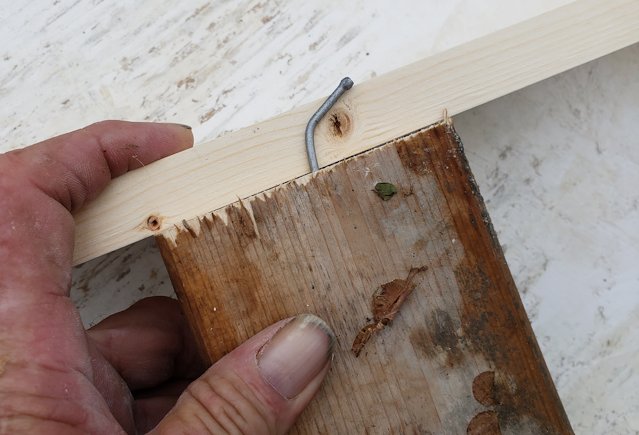 groove is adjusted by bending the nail