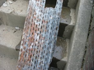 Sheet lath was sheet metal with holes punched