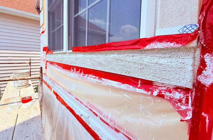 Sill is formed and filled most of the way.