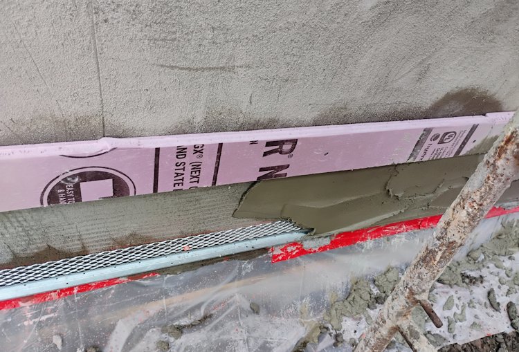 each stop at the bottom has weep holes