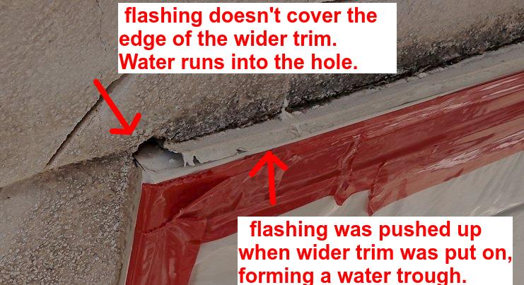 messing up the flashing