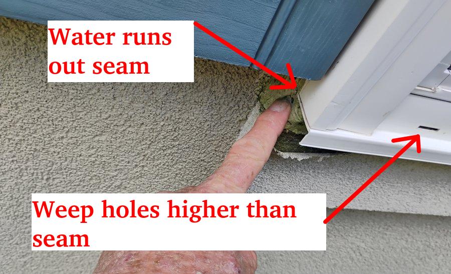Rusty pipes leak on this 5 year old house.