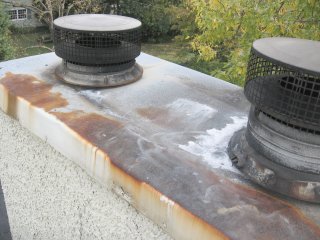 Chimney crown fails in Washington, DC.