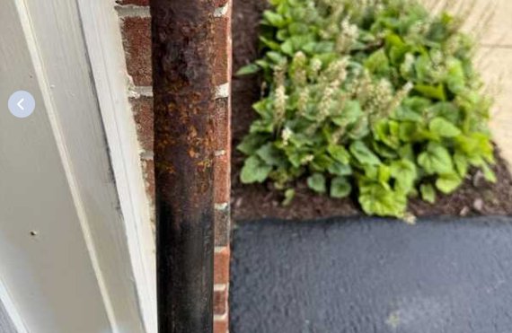 Leaky 5 year old gas pipe