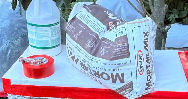 Rapid Set mixed with Flex con in Washington, DC.