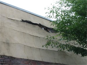 Stucco
                falling off