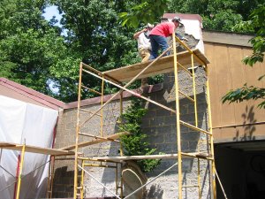 stucco
                removed