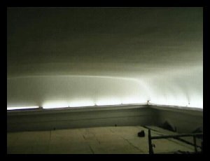 Plaster sanctuary ceiling in Alexandria,
                          Virginia