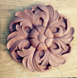 Model of a plaster rosette.