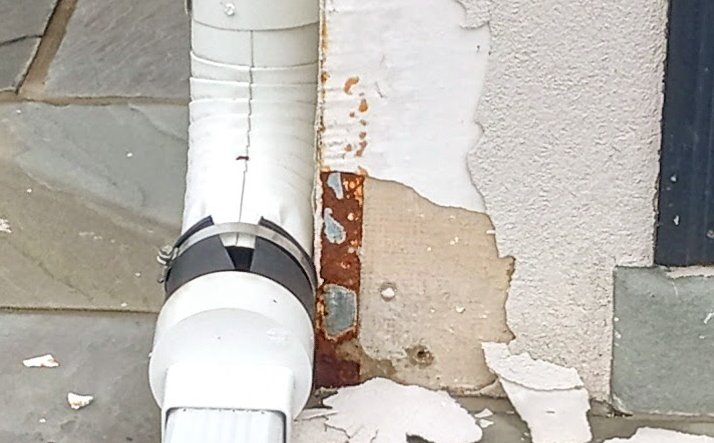 Durock fake stucco falling apart in Virginia