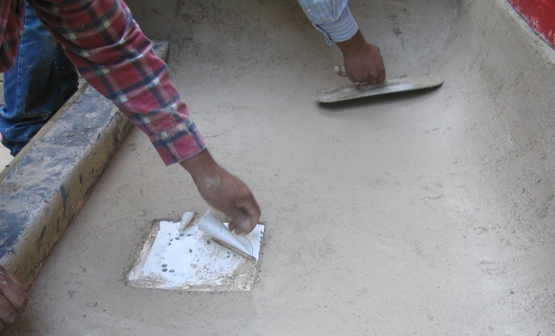 Stucco shower floor in Washington, DC