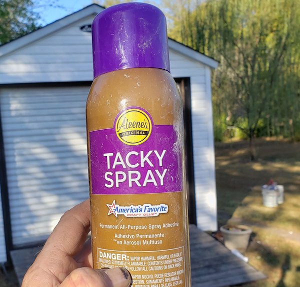 Tacky spray