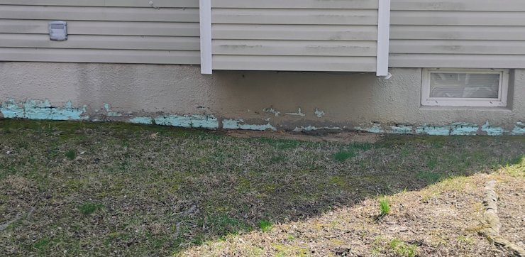 Badly deteriorated corner bead on this exterior stucco installation.