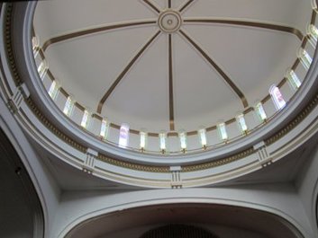 Plaster repair on dome in Washington, DC