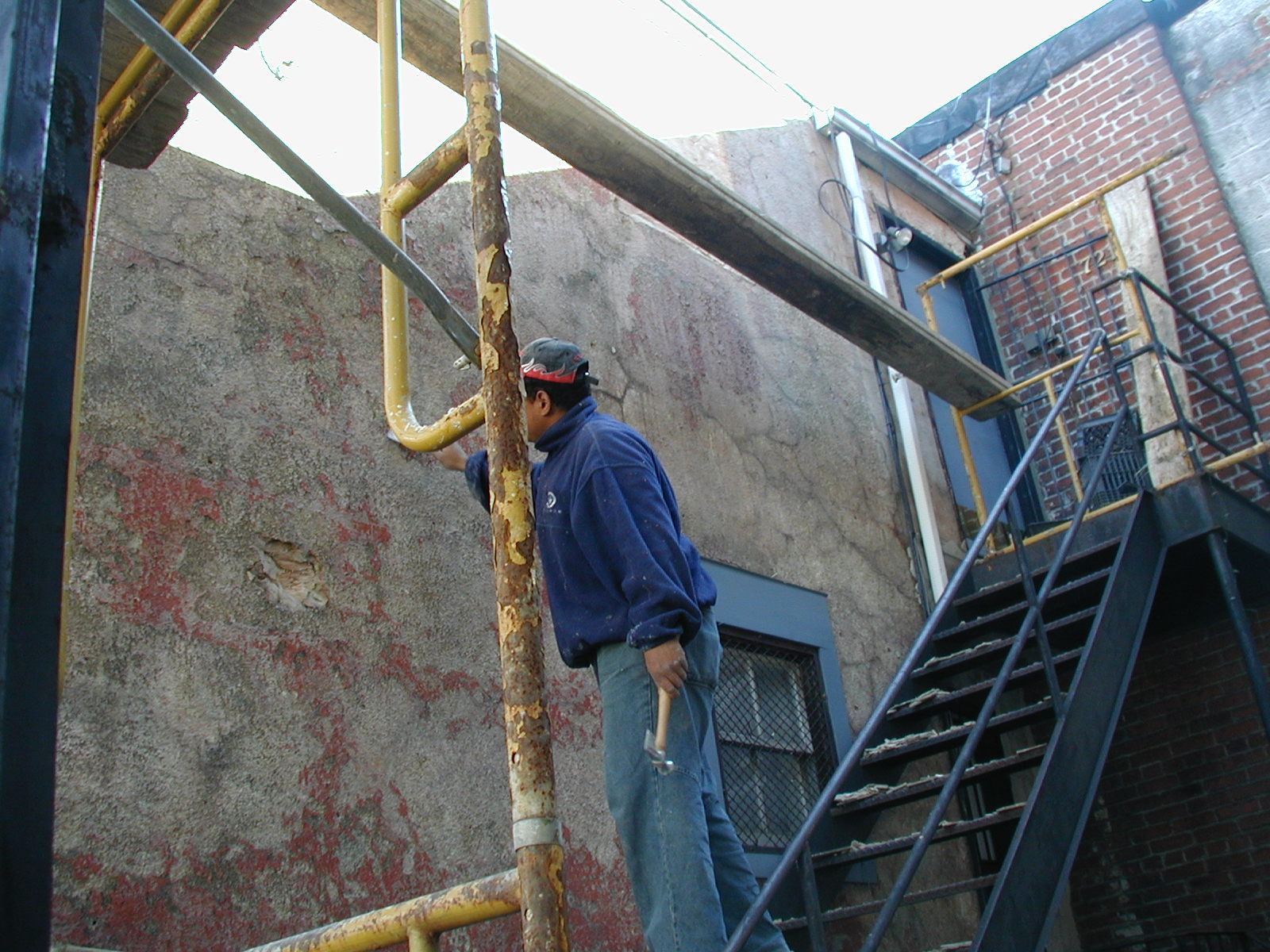 Crooked lines help hide patches