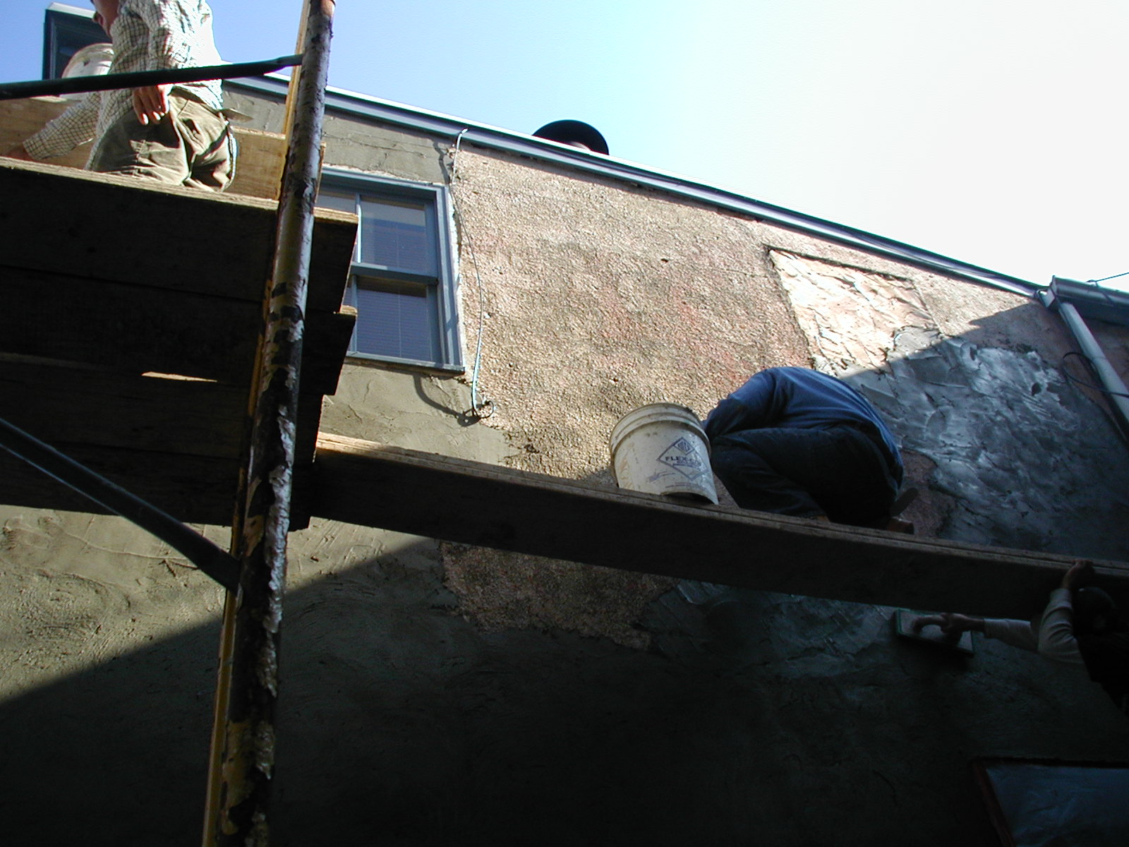 Crooked lines help hide patches