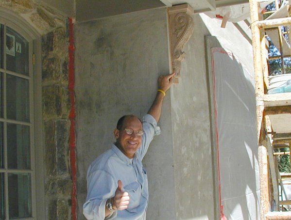 Stucco shower floor in Alexandria, Virginia