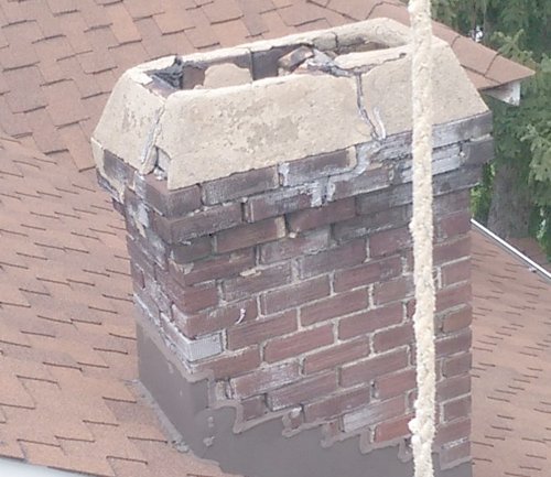 Rescuing an old
                            historic stucco chimney in Washington, DC