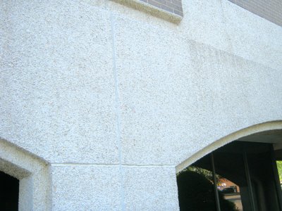 Finestone brand aggregated stucco finisn.